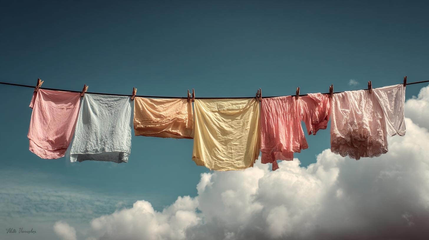 Proč vám schnou prádlo na šňůře celé dny? Větrný hack 1 Proč vám schnou prádlo na šňůře celé dny? Větrný hack