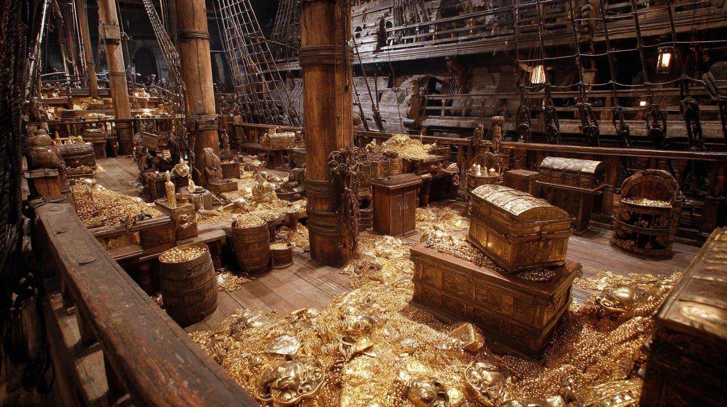 Byla objevena pirátská loď s pokladem v hodnotě 138 milionů eur, naplněná zlatem, perlami a 200 otroky. Co si odnést a jak sledovat další vývoj