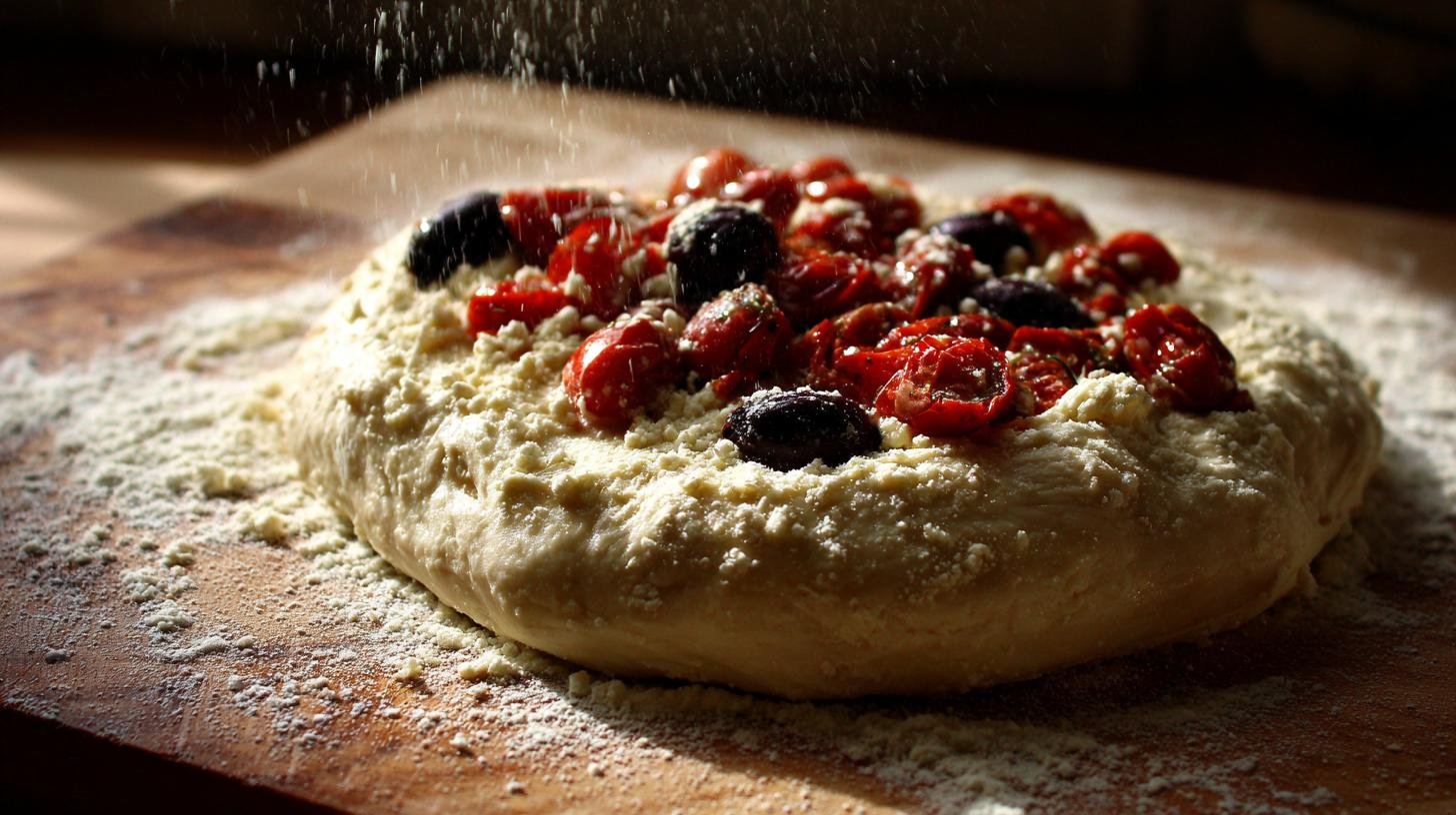 Těsto na pizzu s rajčaty a olivami za pár minut 1 Těsto na pizzu s rajčaty a olivami za pár minut