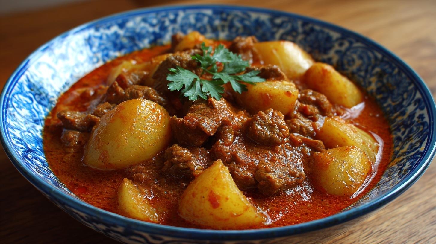 Zahuštěný guláš s bramborami a moukou bez jediné chyby