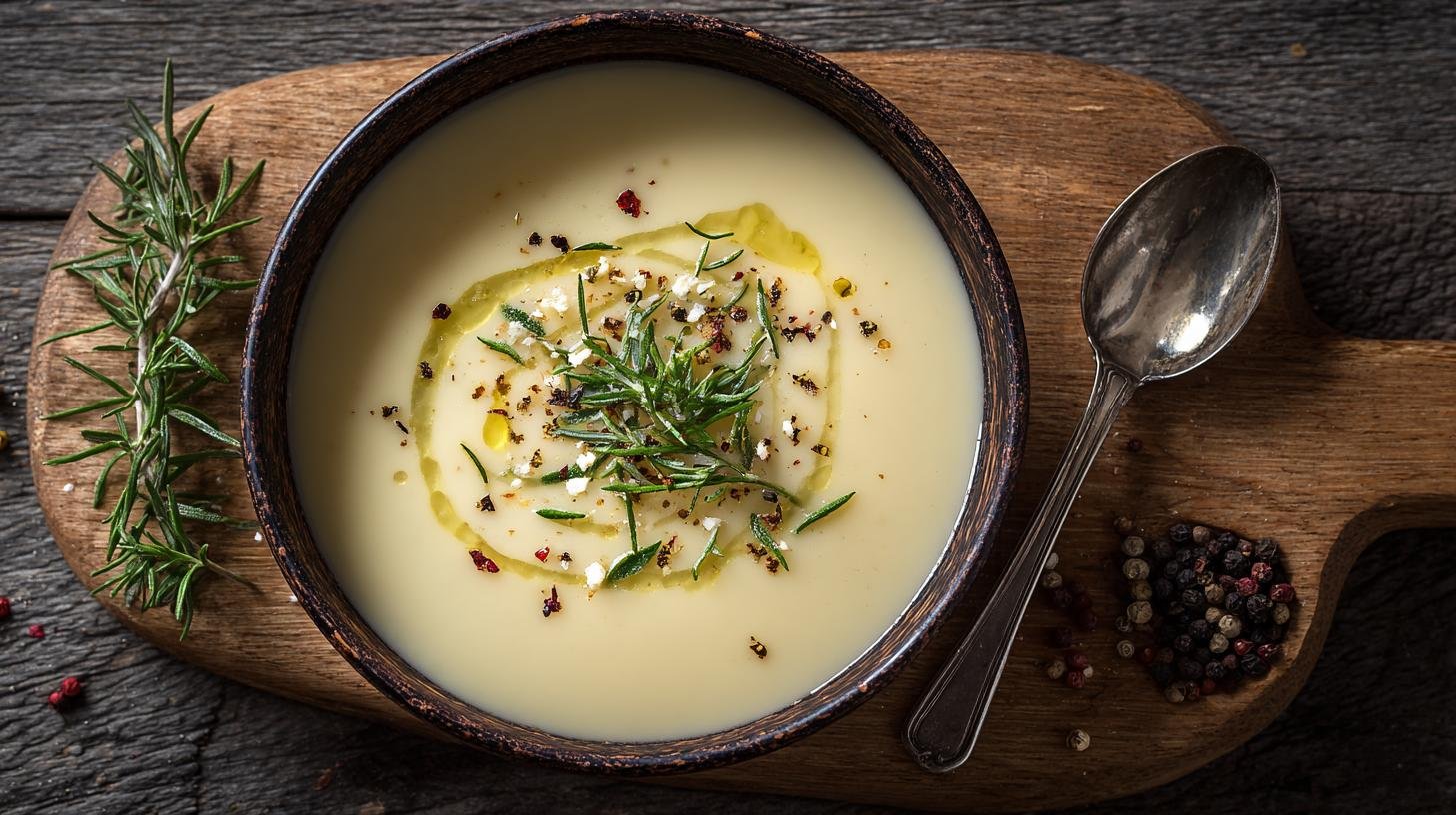 Krémová polévka z brambor a smetany hotová za chvíli