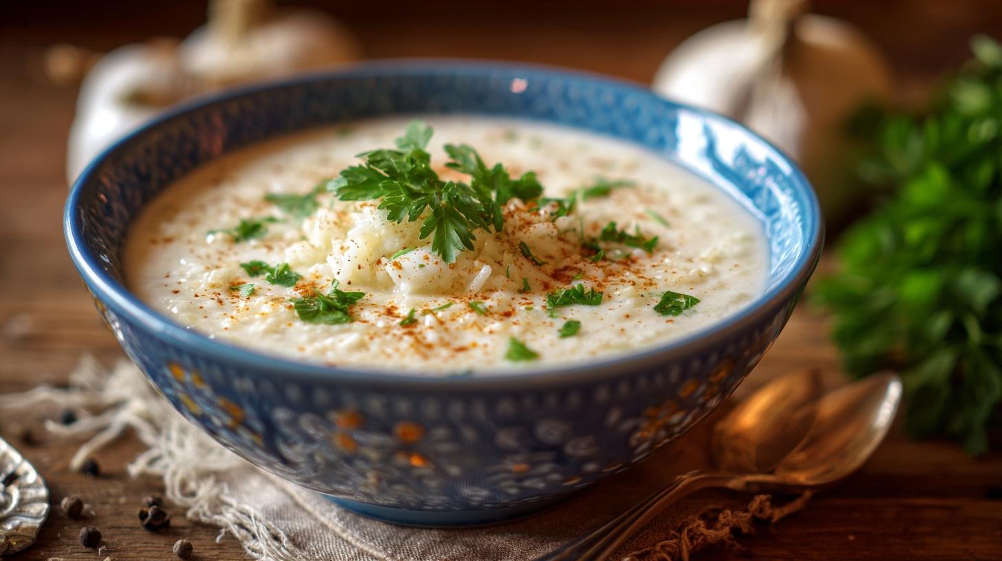 Smetanová polévka s rýží a tvarohem jako teplá volba. Kdy ji nabídnout a komu se hodí Smetanová polévka s rýží a tvarohem jako teplá volba. Kdy ji nabídnout a komu se hodí