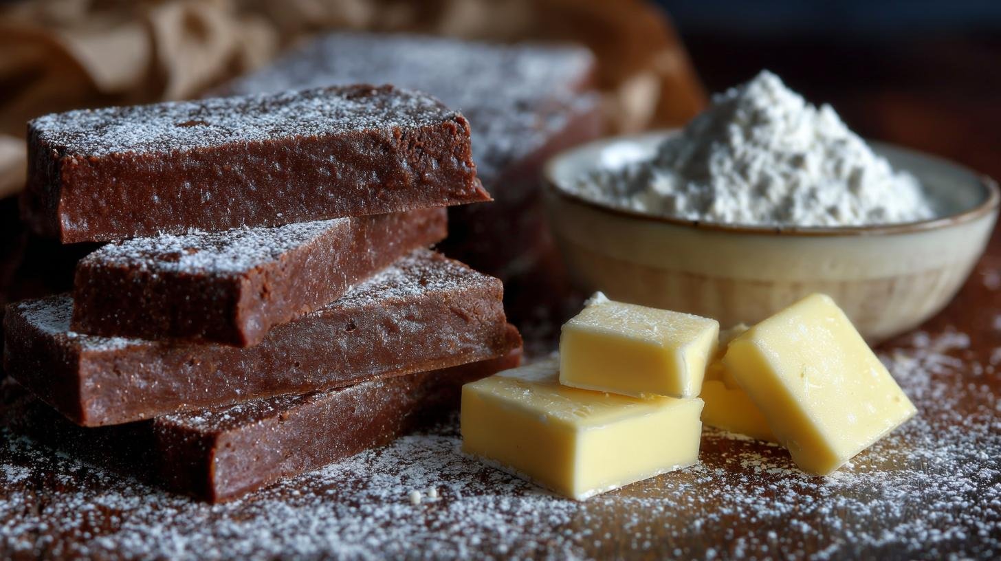 Kakaové řezy s máslem a moukou hotové za pár minut