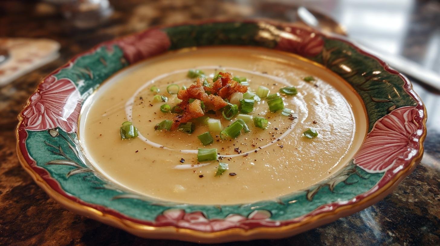 Bramborová polévka se smetanou a malým trikem navíc 1 Bramborová polévka se smetanou a malým trikem navíc