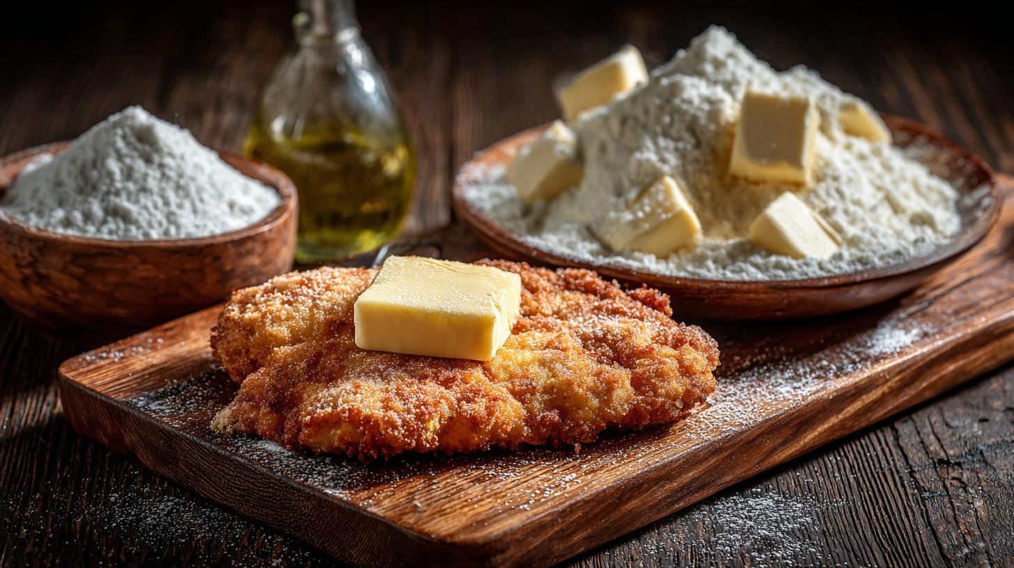 Kuřecí řízek s moukou a máslem v jednoduché úpravě 5 Kuřecí řízek s moukou a máslem v jednoduché úpravě