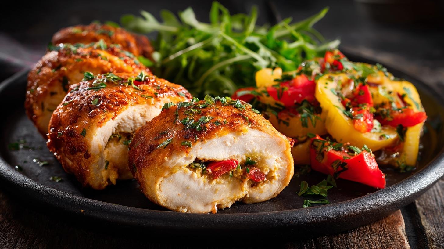 Snadné kuřecí rolky s máslem a zeleninou pro rychlé servírování 9 Snadné kuřecí rolky s máslem a zeleninou pro rychlé servírování