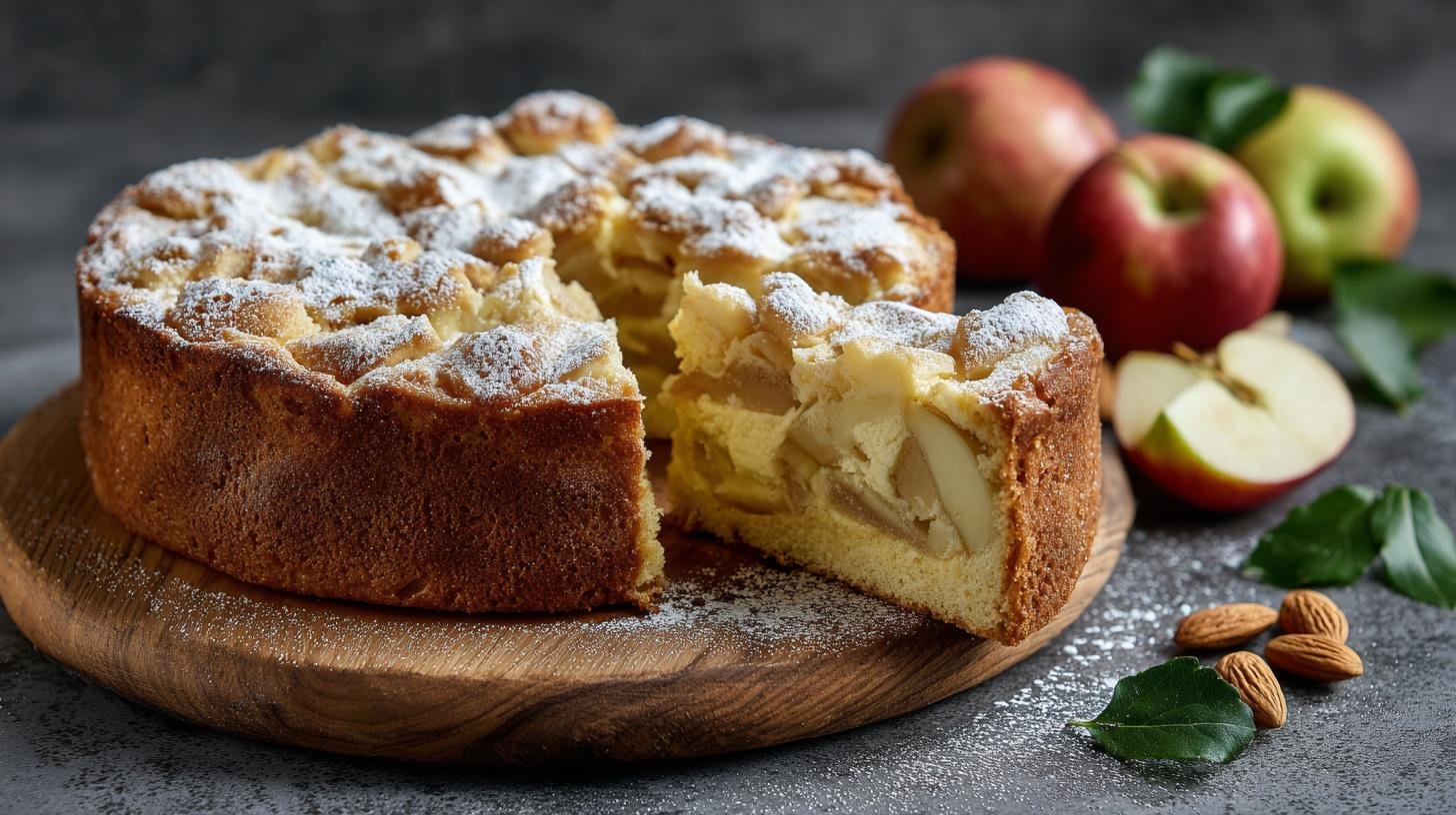 Šťavnatý jablečný koláč s tvarohem a malým trikem navíc. Postup s tím malým trikem navíc