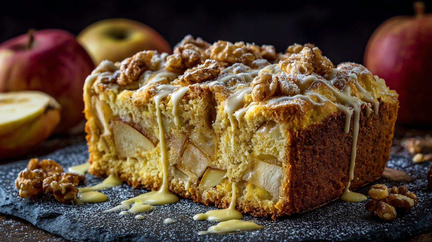 Šťavnatý jablečný koláč s tvarohem a malým trikem navíc