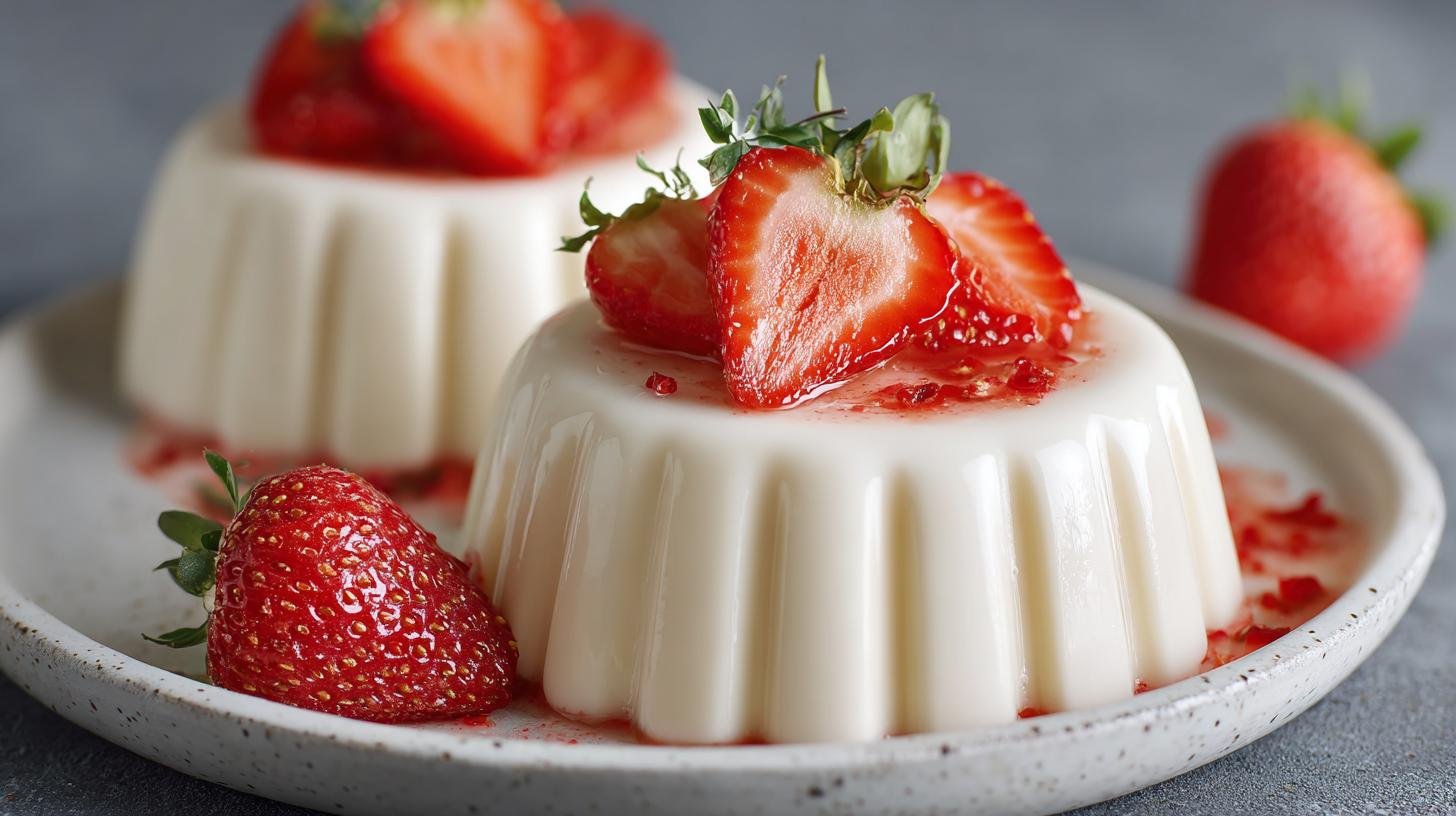 Smetanový panna cotta dezert s vanilkou a jahodami pro každý den. Rychlý recept: co potřebujete Smetanový panna cotta dezert s vanilkou a jahodami pro každý den. Rychlý recept: co potřebujete