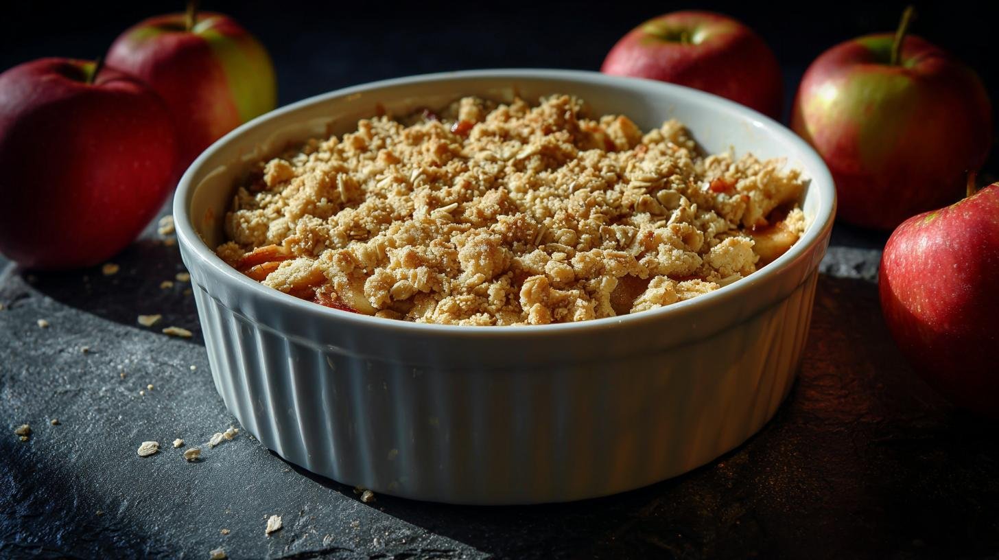 Rychlý ovocný crumble s jablky a ovesnými vločkami. Tipy, které ušetří čas i peníze