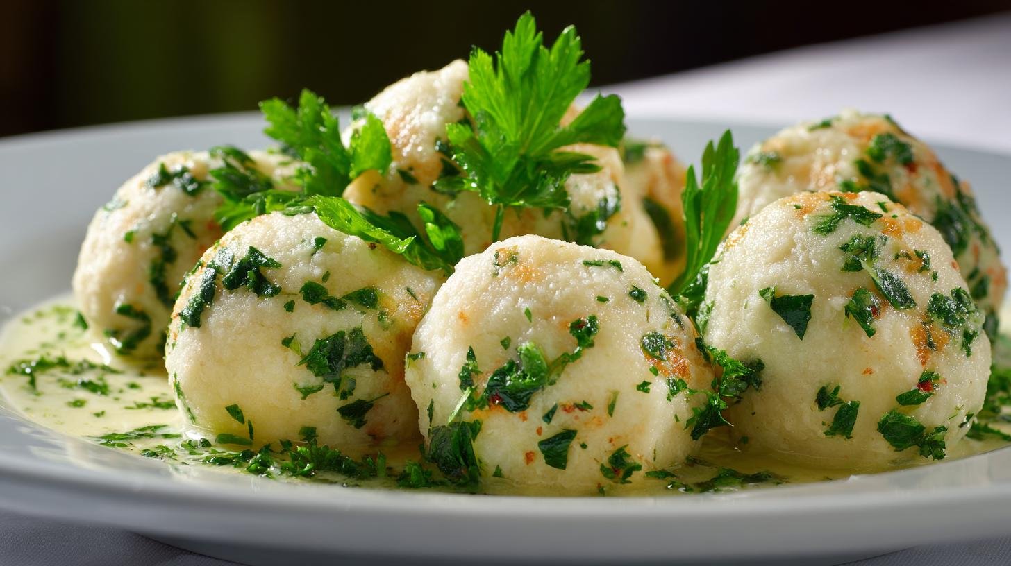 Křehké houskové knedlíky s máslem a petrželí pro jistý výsledek. Ingredience a rychlý postup