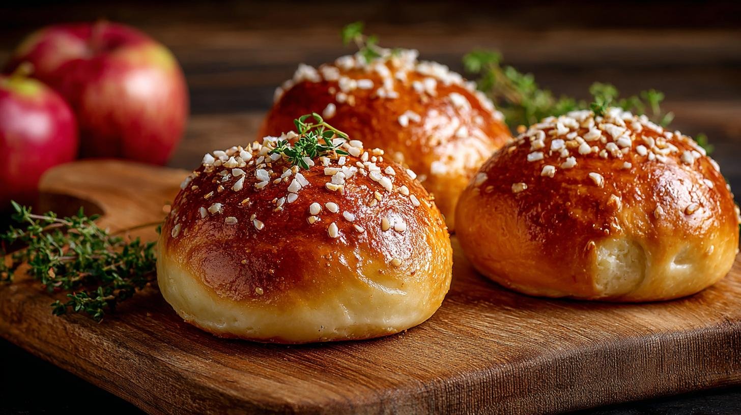 Jemné buchty s tvarohem a jablky bez složité práce