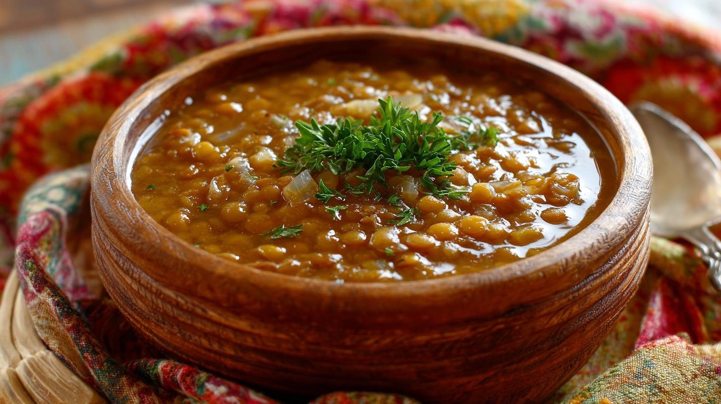 Hustá čočková polévka s cibulkou a česnekem. Tipy, variace a úspora