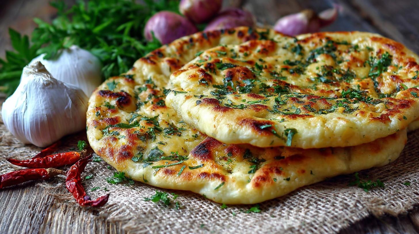 Pikantní chlebové placky s česnekem a bylinkami. Co je na nich tak okouzlující