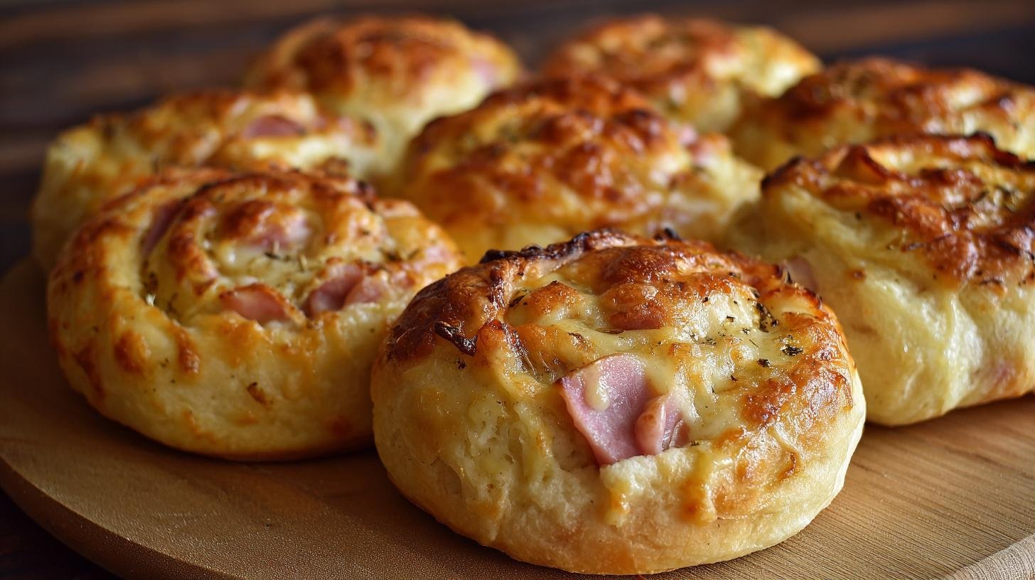 Kynuté záviny se šunkou a sýrem pro rychlou večeři 1 Kynuté záviny se šunkou a sýrem pro rychlou večeři