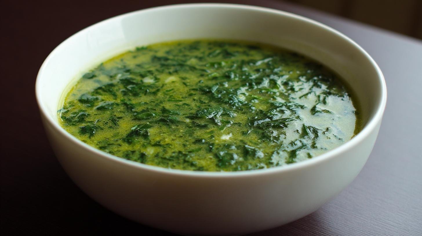 Špenátová polévka s bramborami a moukou správně hladká. Suroviny a malé triky, které ušetří čas i peníze