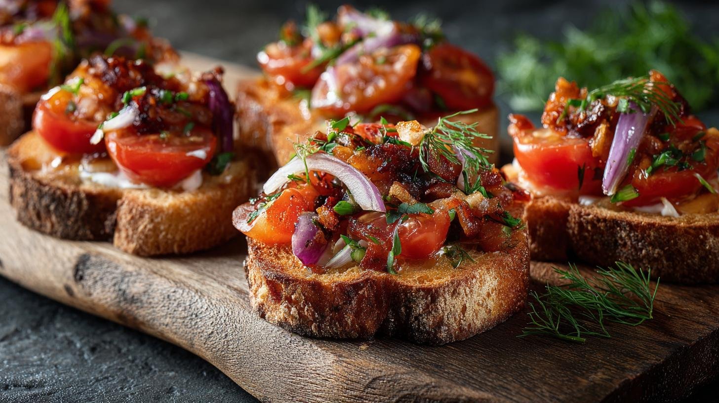 Křupavé topinky s rajčaty a cibulkou pro jednoduchý start 7 Křupavé topinky s rajčaty a cibulkou pro jednoduchý start