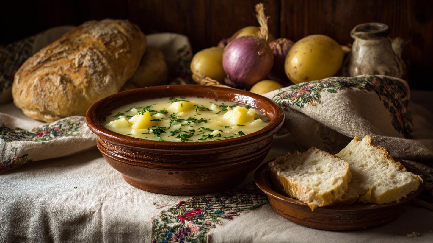 Levná polévka z brambor a mouky pro každodenní vaření. Tipy, variace a úsporné finty