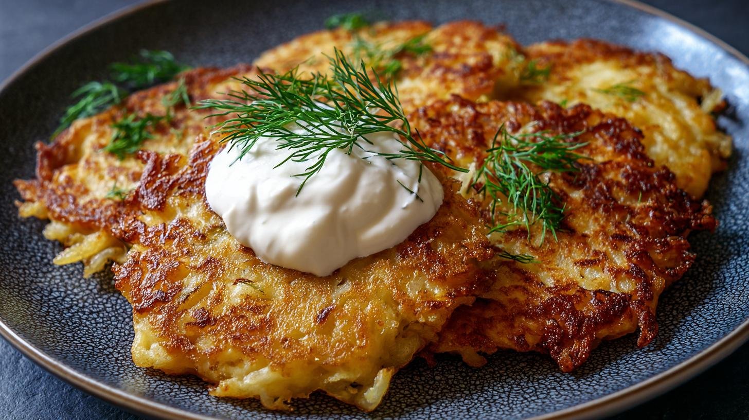 Rychlé bramborové placky se smetanou pro teplý začátek. Krok za krokem — příprava během 20 minut