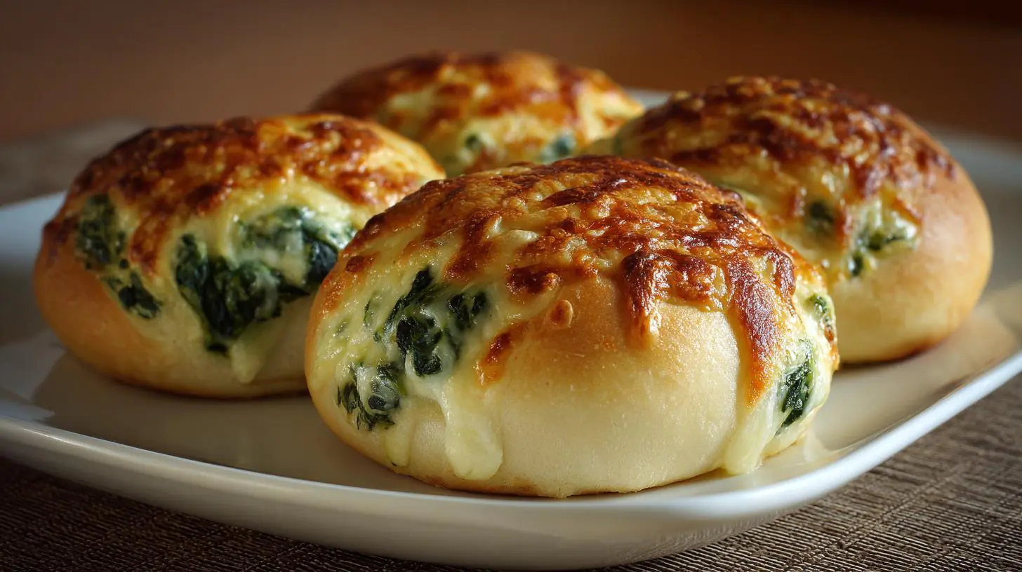 Plněné rohlíčky se sýrem a špenátem jako úsporné jídlo. Nákupní seznam a orientační náklady