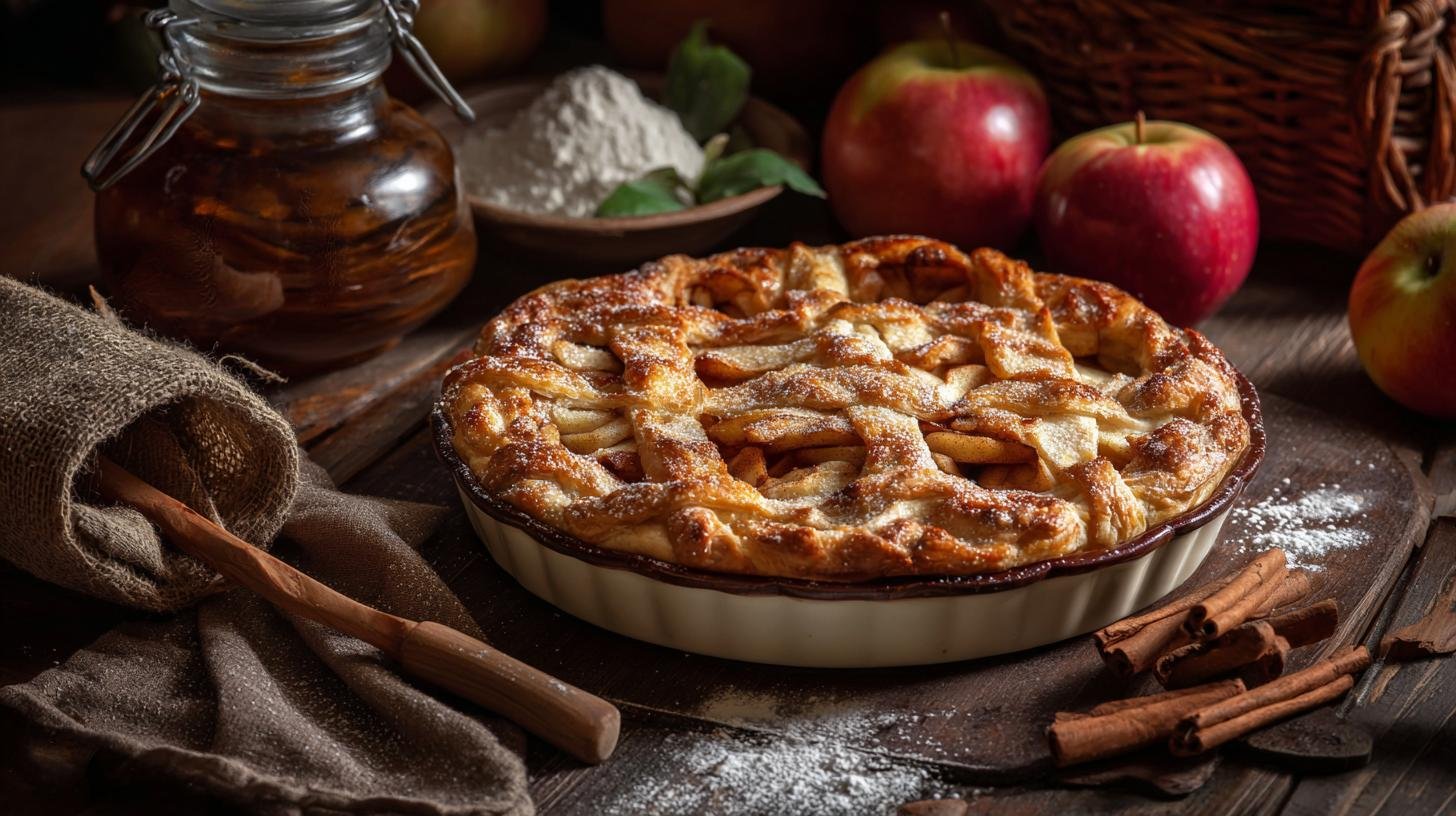 Domácí koláč s jablky a skořicí správným postupem