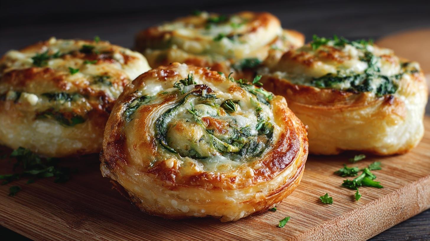 Šneci z listového těsta se špenátem a sýrem bez zbytečné práce 1 Šneci z listového těsta se špenátem a sýrem bez zbytečné práce