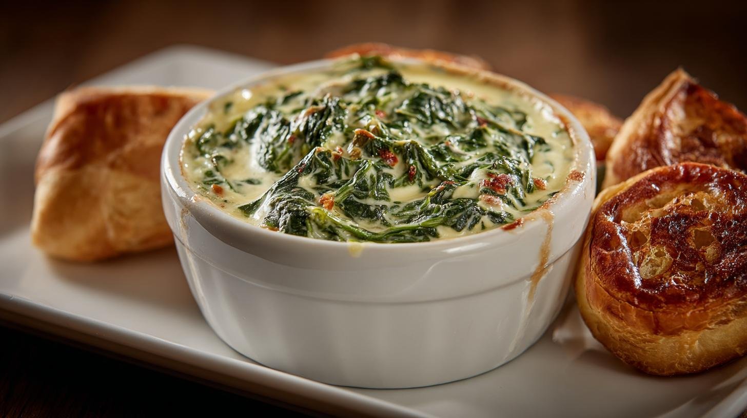 Teplý předkrm z špenát a smetana rychle 6 Teplý předkrm z špenát a smetana rychle