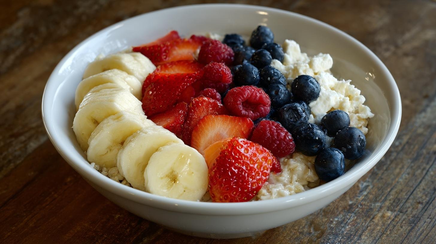 Ovesná miska s ovocem a tvarohem hotová za 5 minut