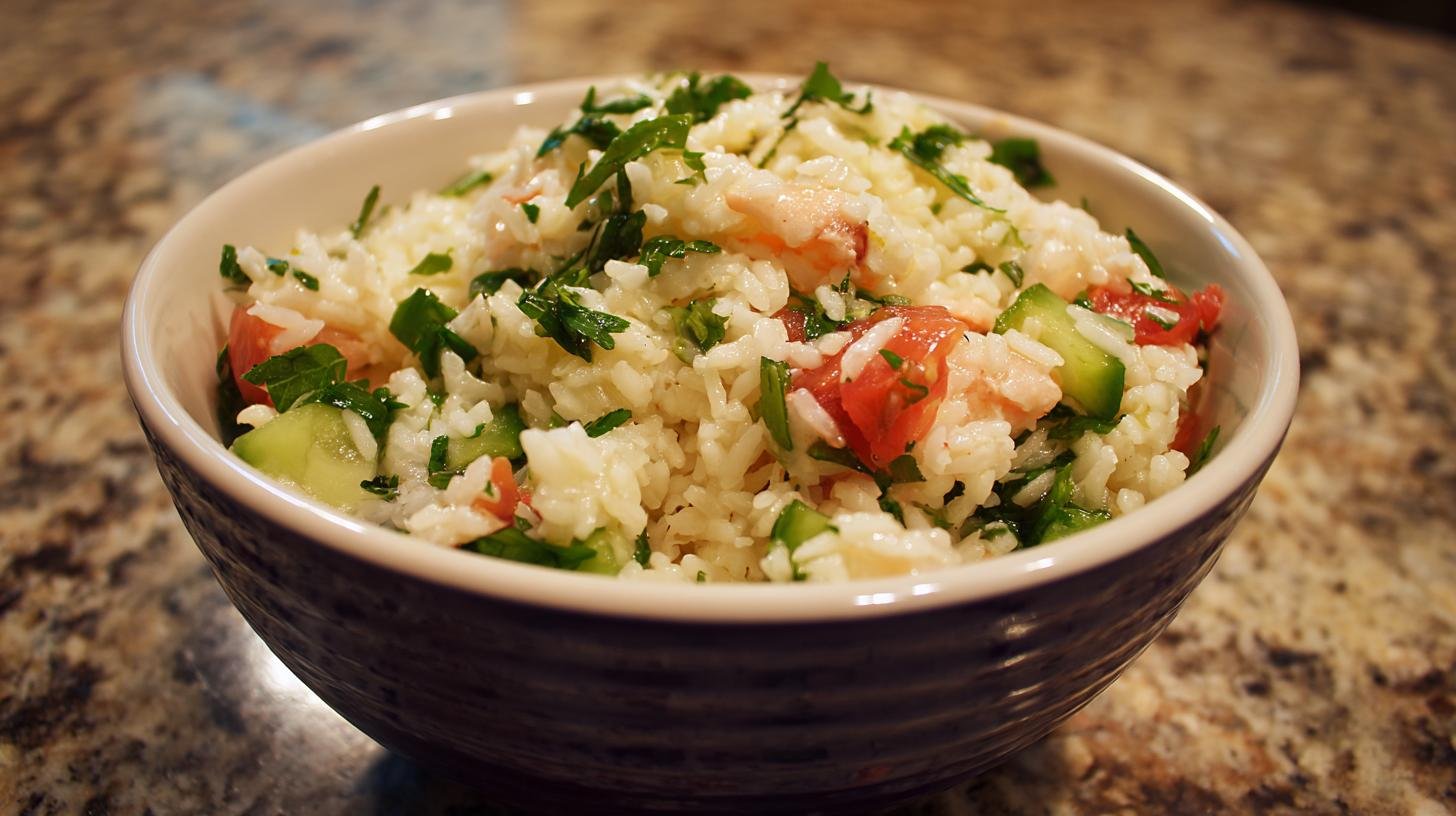 Jednoduchý salát z rýže zasytí překvapivě