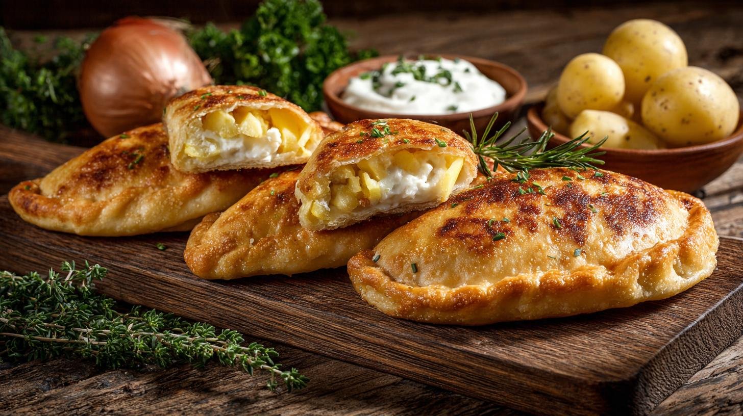 Slané koláčky s bramborami a tvarohem jako levná svačina. Co budete potřebovat Slané koláčky s bramborami a tvarohem jako levná svačina. Co budete potřebovat