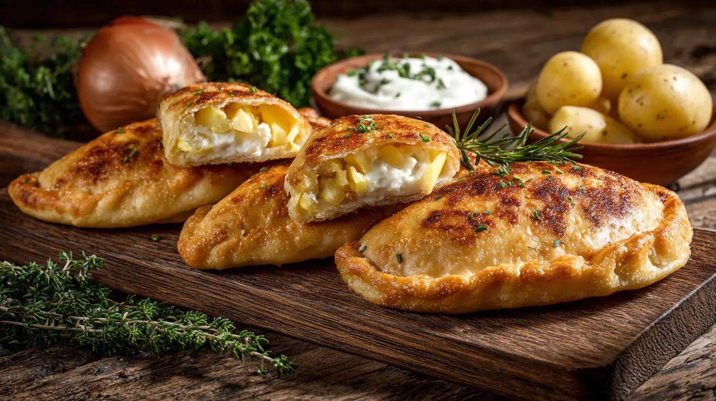 Slané koláčky s bramborami a tvarohem jako levná svačina. Co budete potřebovat