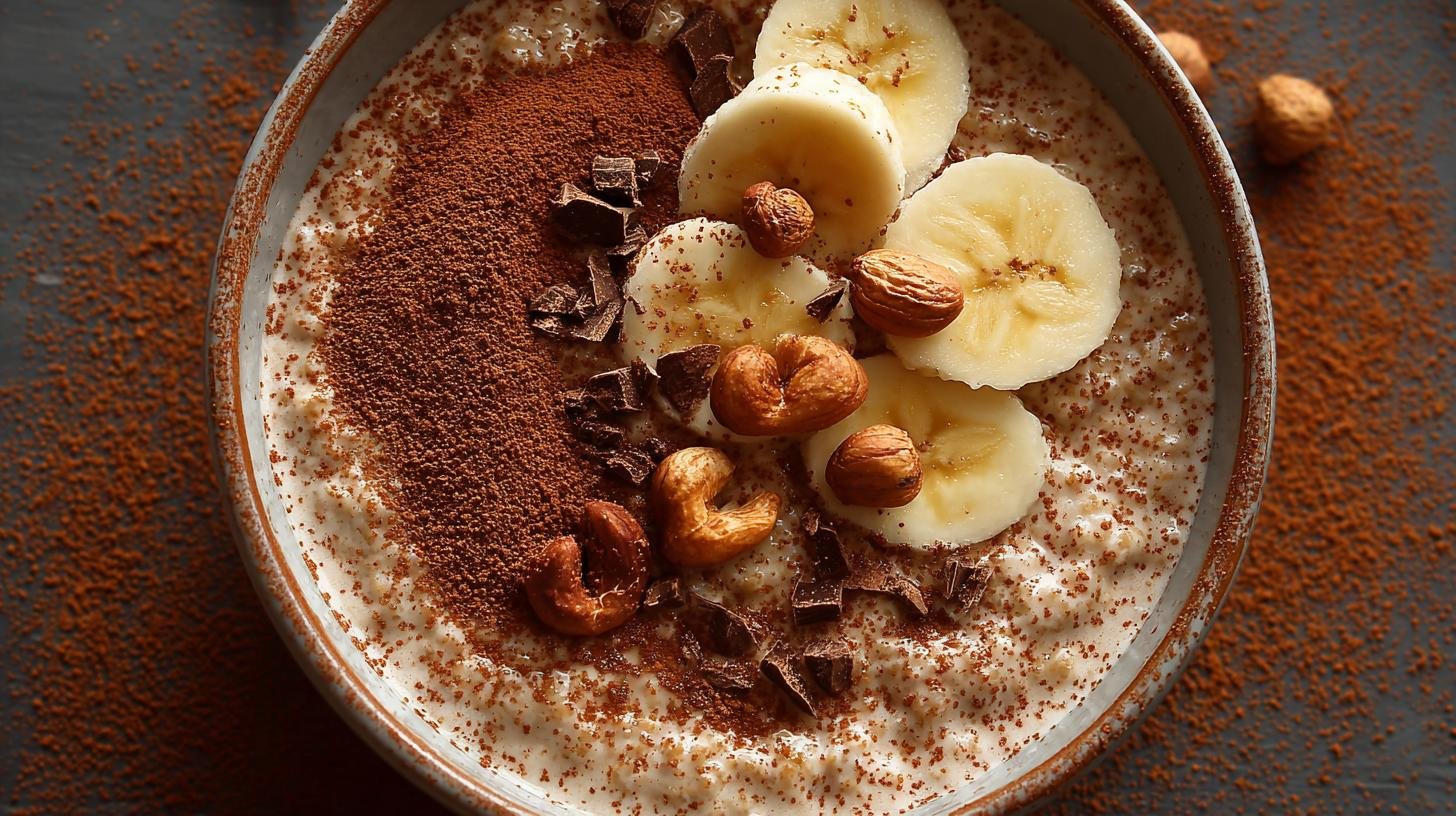 Kaše z ovesných vloček a kakaa bez hrudek