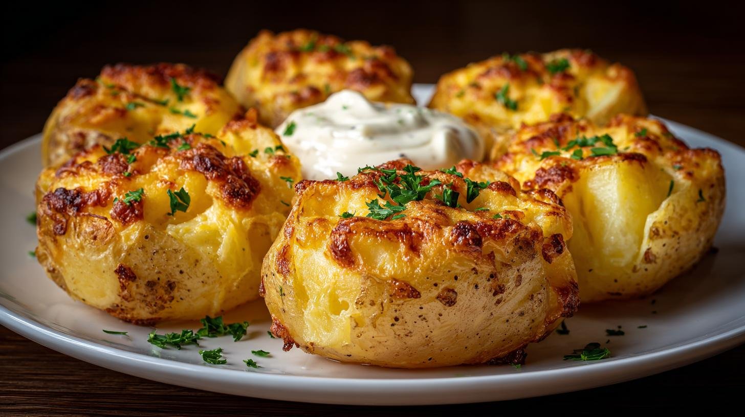 Správně pečené brambory se sýrem jsou křupavé i bez tuku