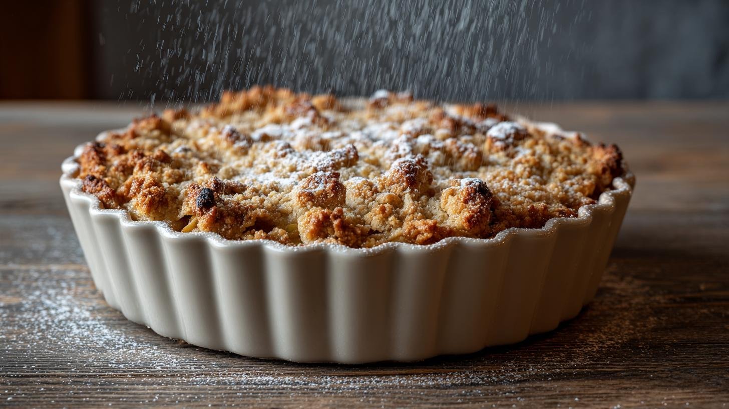Jablečný crumble s moukou má konečně křupavou vrstvu. Triky, které fungují jako kouzlo