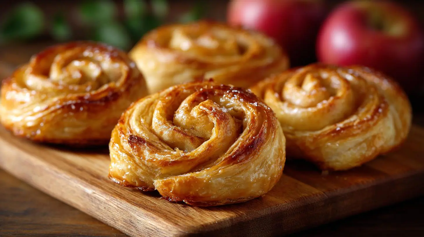 Jablečné šneky z listového těsta bez chyb a s lepší vůní
