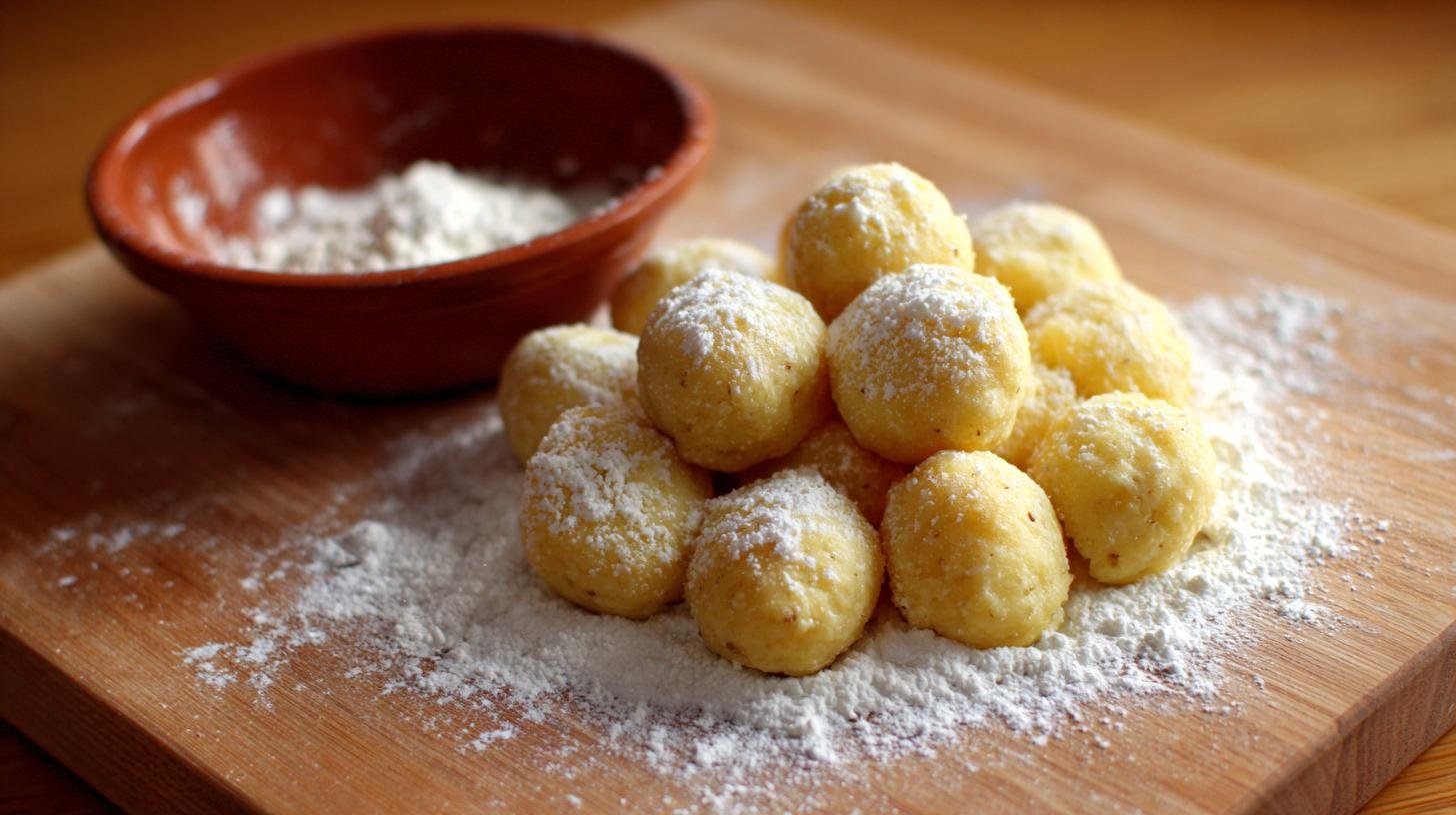 Bramborové šišky s tvarohem bez rozpadání: správná metoda 2 Bramborové šišky s tvarohem bez rozpadání: správná metoda