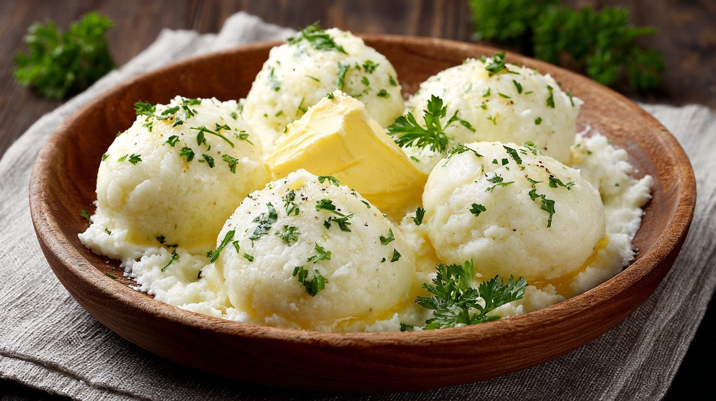 Tvarohové knedlíky s máslem mají jemnější strukturu 5 Tvarohové knedlíky s máslem mají jemnější strukturu