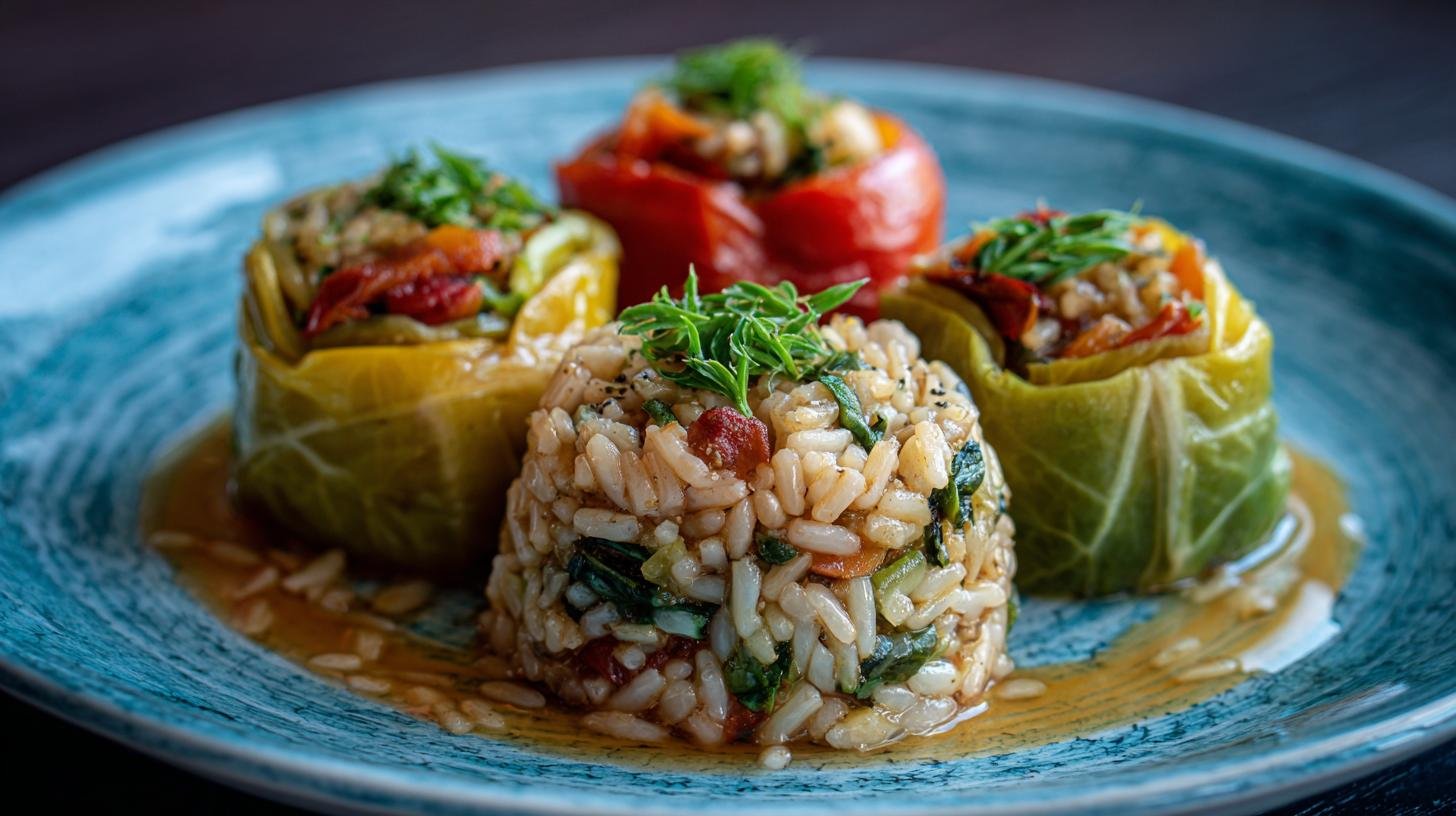 Zeleninové rolky s rýží konečně drží strukturu