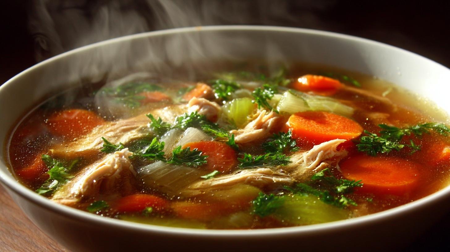 Kuřecí vývar se zeleninou má plnou chuť. Proč je dobré věnovat mu čas