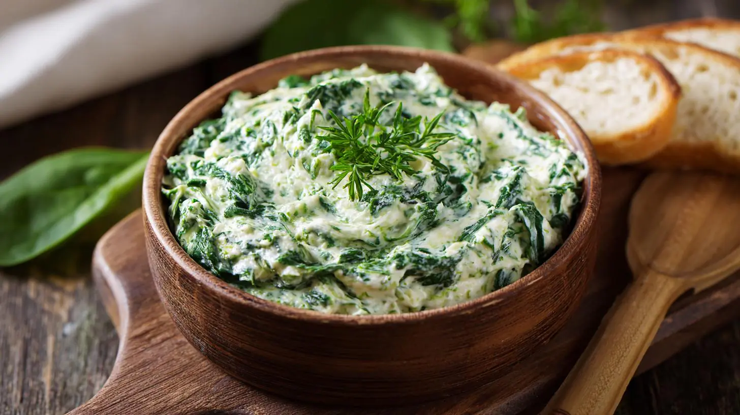 Špenátová pomazánka se smetanou má jemnější chuť. Kdy zvolit silnější verzi