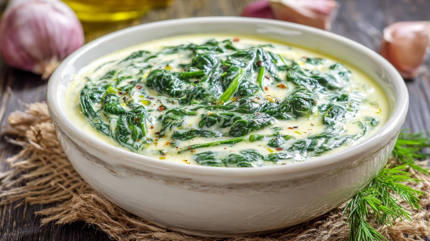 Krémová omáčka se smetanou a špenátem jako lehčí klasika. Jak odlehčit chuť bez kompromisů
