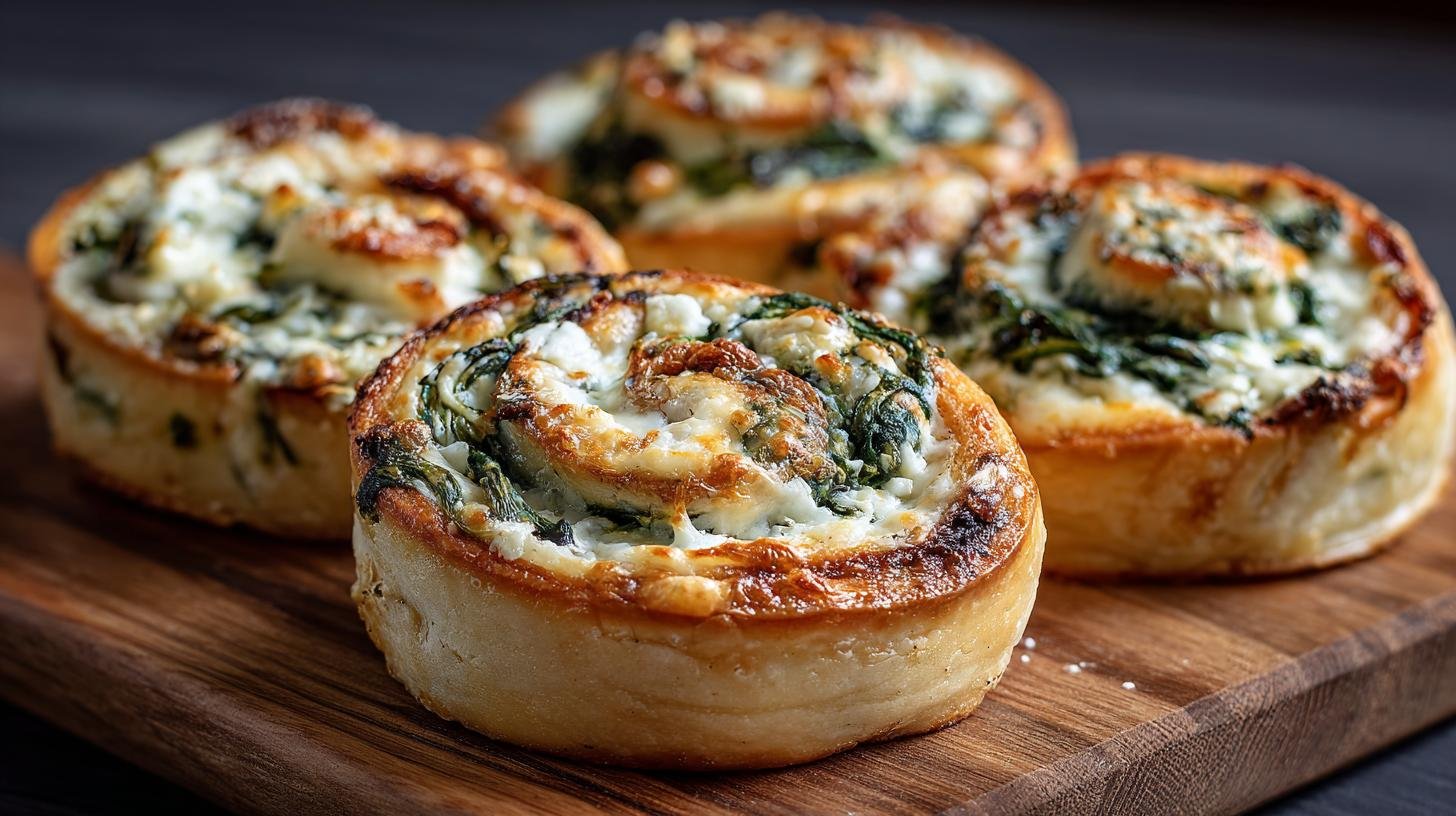 Špenátové šneky se sýrem drží pevně díky tajnému triku