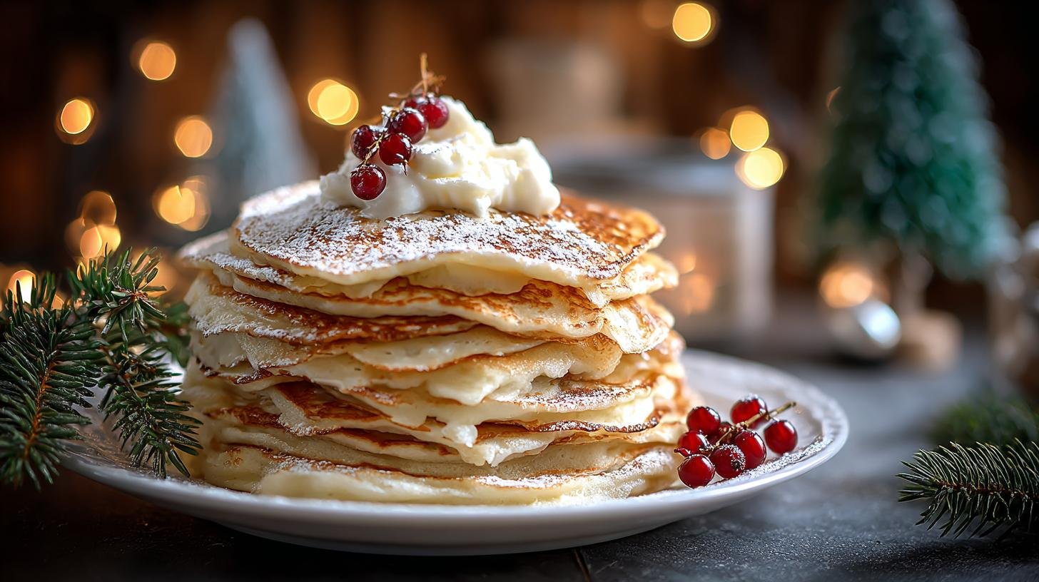 Zimní palačinky z mouka a kefír zahřejí večer