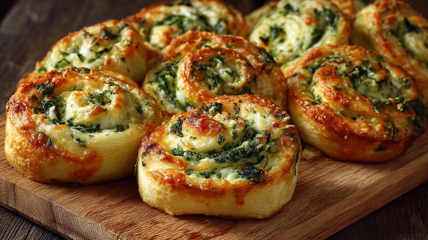 Špenátové šneky se sýrem drží pevně díky tajnému triku. Tajný trik, který vše změní