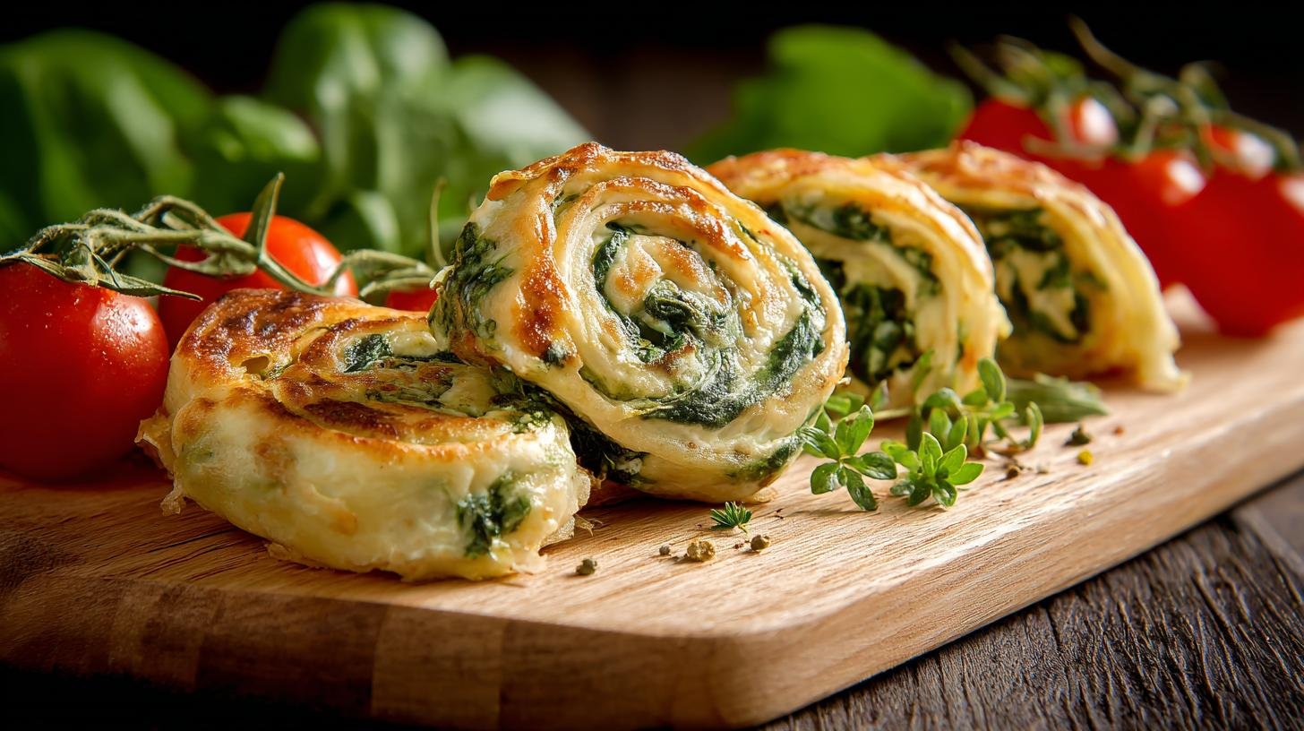 Rychlé špenátové rolky s tvarohem bez složité přípravy