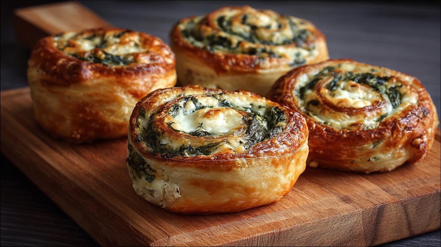 Šneci z listového těsta se špenátem a sýrem bez zbytečné práce. Co potřebujete Šneci z listového těsta se špenátem a sýrem bez zbytečné práce. Co potřebujete