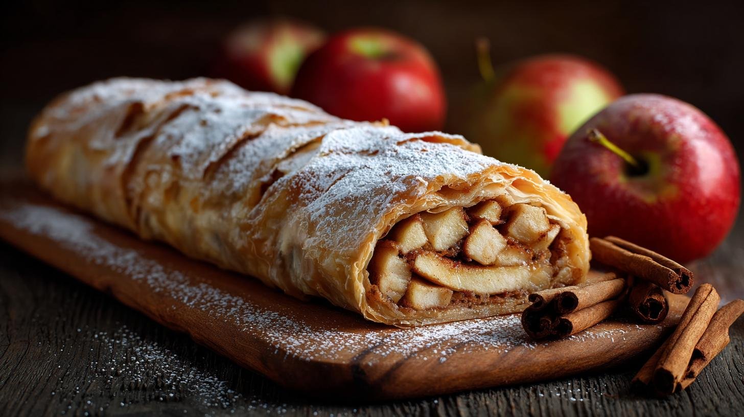 Jablečný štrůdl se skořicí: správný domácí recept. Co budete potřebovat