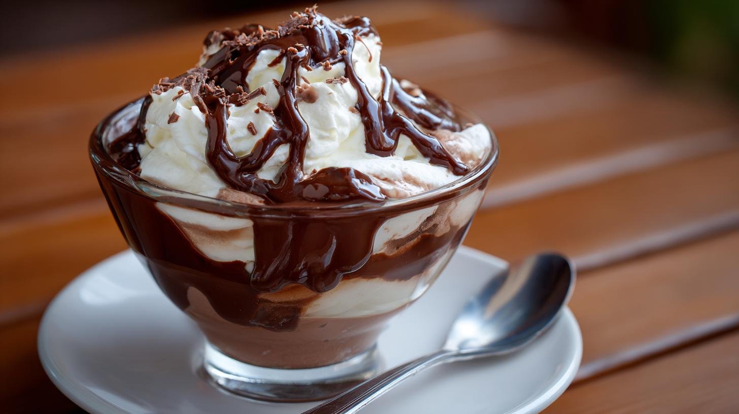 Čokoládový pohár se smetanou získá hustotu díky triku