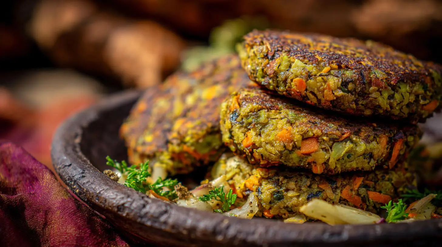 Ovesné placičky se zeleninou drží pevně bez jediné chyby