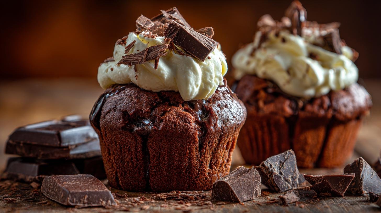 Kakaové muffiny se smetanou jako jistý sladký úspěch. Proč to funguje